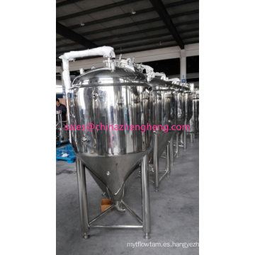 Cubierta de acero inoxidable Cerveza Fermentador Tanque